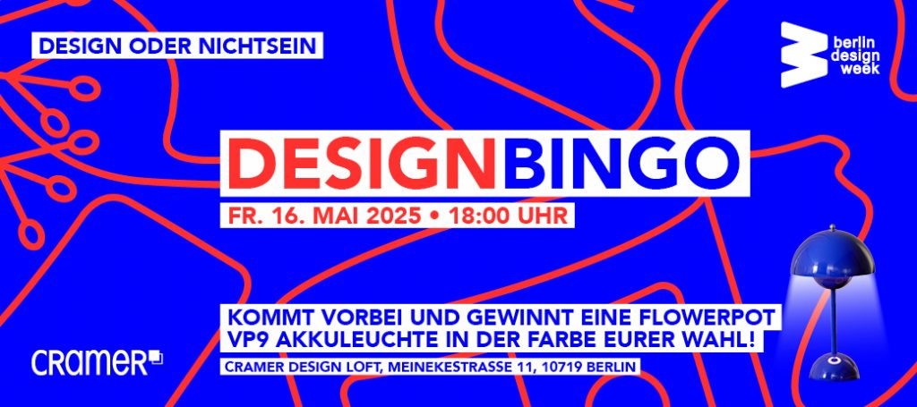 DESIGN ODER NICHTSEIN: DER GROSSE DESIGN BINGO ABEND.